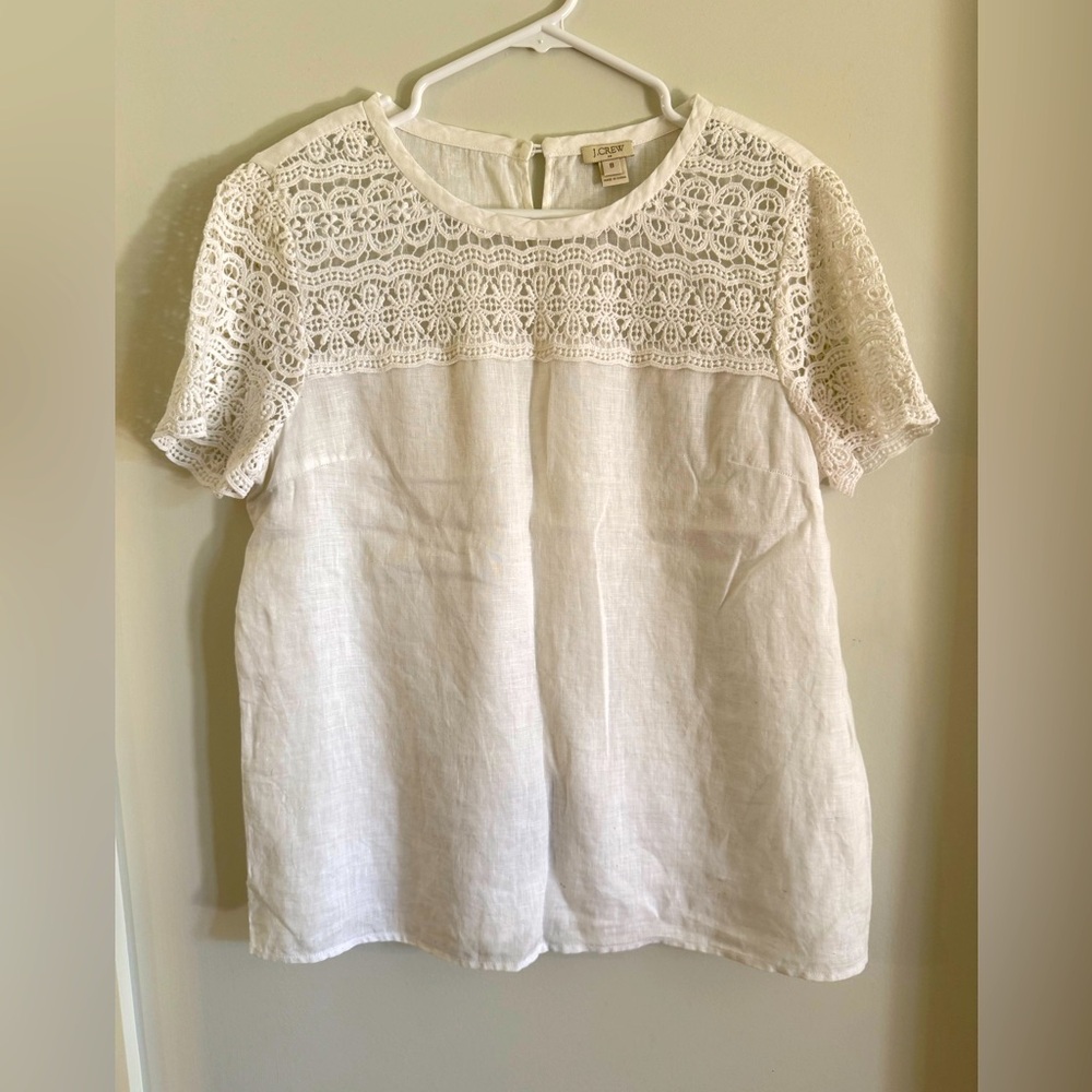 JCrew linen top 8
